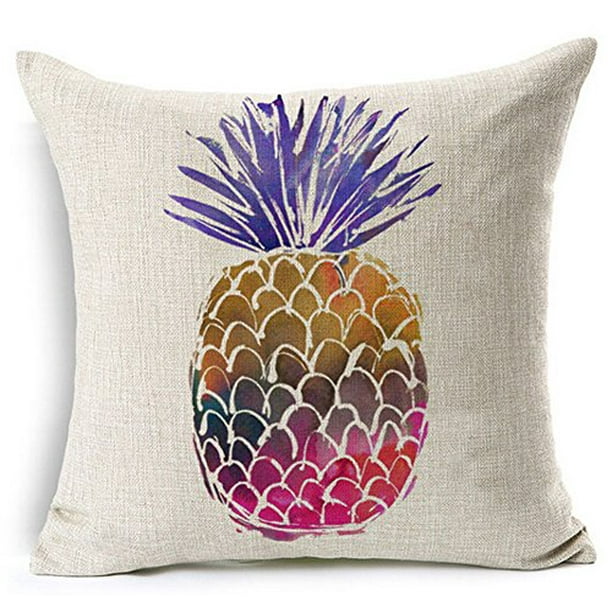 18''Cotton Linen Pineapple Pillow Case Cover Sofa Waist Cushion Cover Home Decor 18''Cotton Linen Pineapple Pillow Case Cover Sofa Waist Cushion Cover Home Decor